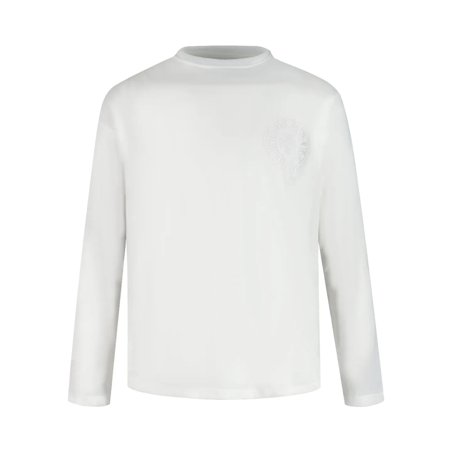 🅿️340 [Exclusive supply] CH Crow Heart Flag Printed Long Sleeve (White) The original version was purchased from Japan Osaka National Specialty School for 4500. The fabric is made of 230 grams of cotton. The printing adopts manual glue printing process. Customized auxiliary materials, produced by large manufacturers, are very demanding in workmanship, and the upper body is comfortable and natural.